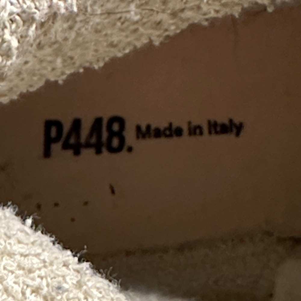 P448 Star Snakeskin Embossed & Grey Suede Hidden Heel High Top Sneaker Sz EU 38 - Picture 2 of 16